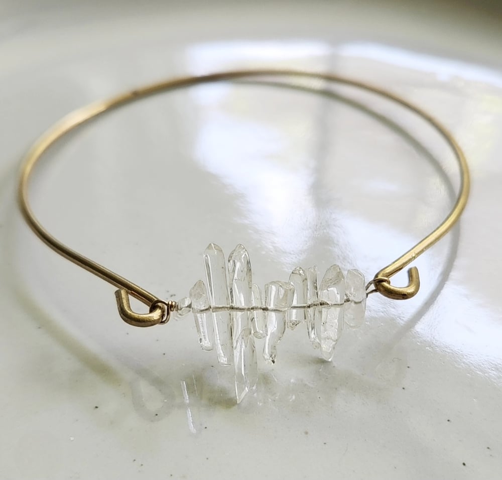Image of Quartz Stalactite Bangle Bracelet