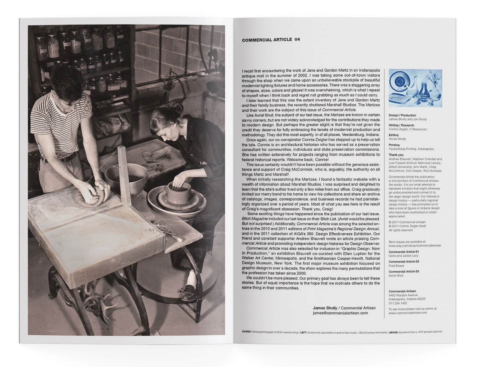 Marshall Studios / Jane and Gordon Martz | Commercial Article