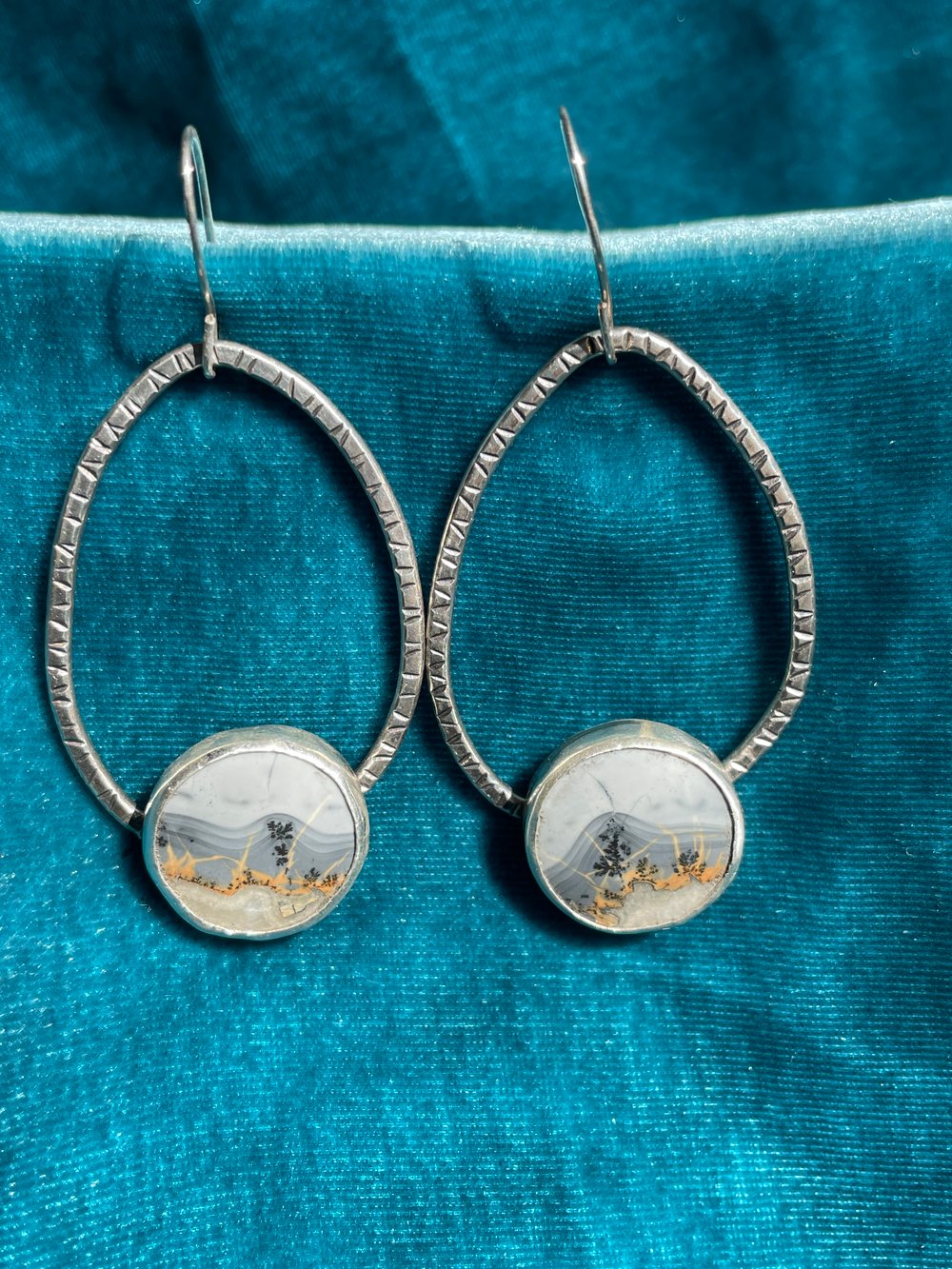 Image of Seattle Blues Collection: Raindrop Drop Earrings