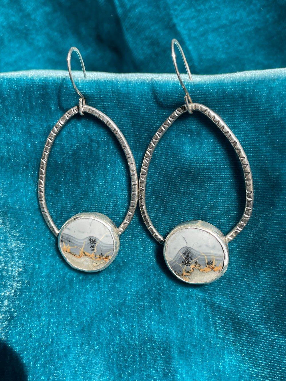 Image of Seattle Blues Collection: Raindrop Drop Earrings