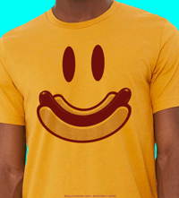 Smiling Hot Dog - t-shirt