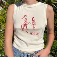 Image 3 of wlw save a horse cropped tank