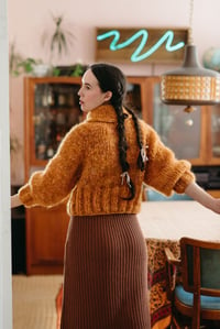 Image 9 of Lynden Mohair Sweater (Limited Colourway in Pear)