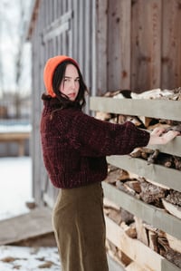 Image 3 of Moosonee Merino Sweater (shown in limited Belgian Chocolate + more colours)