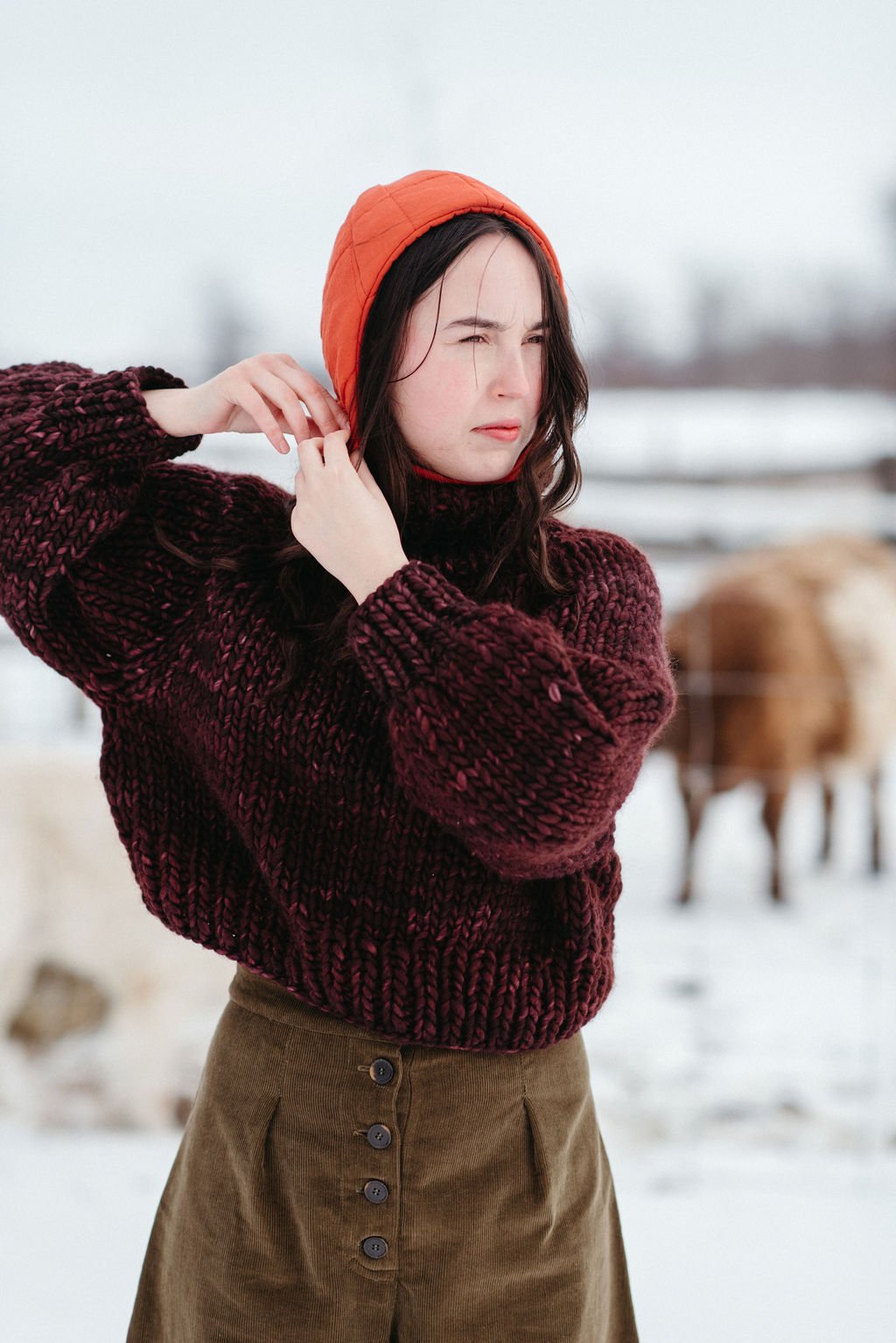 Moosonee Merino Sweater (shown in limited Belgian Chocolate + more