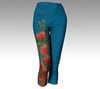 New! Protea Print Capri Style Leggings