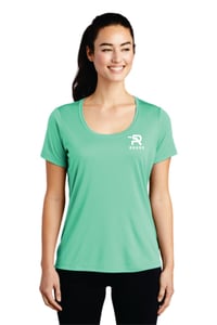 Image 1 of Ladies SPF Scoop Neck Tee - 4 color options