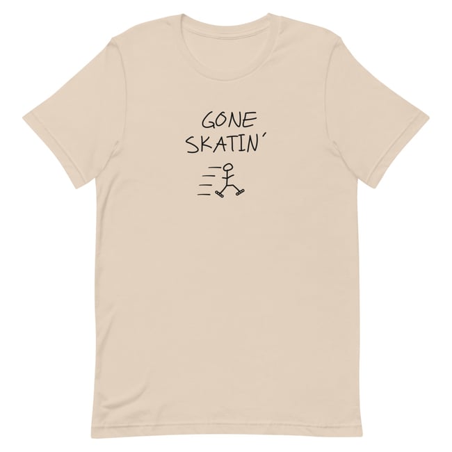 Gone Skatin' Adult T-Shirt