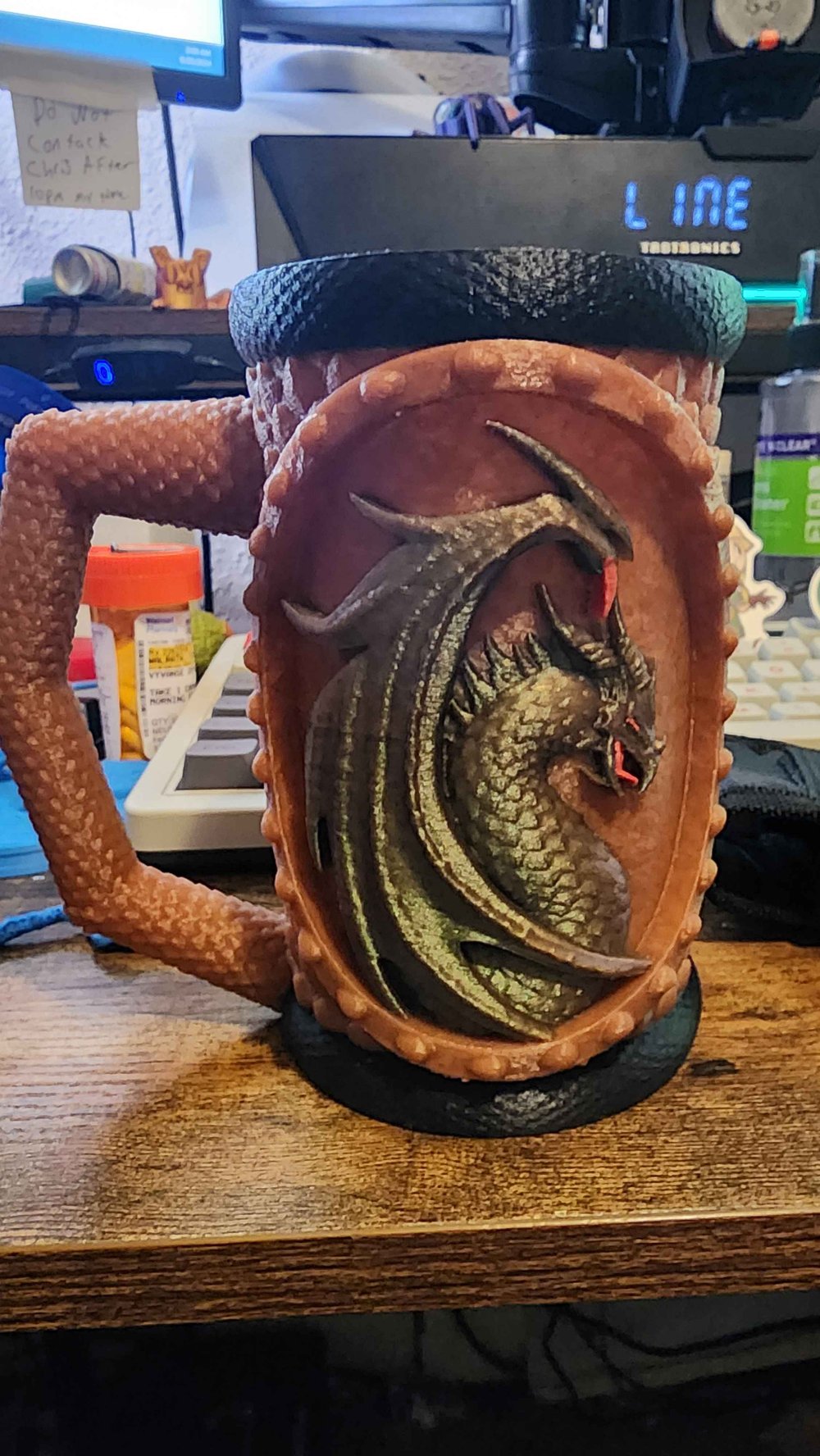 dragon mug autographed