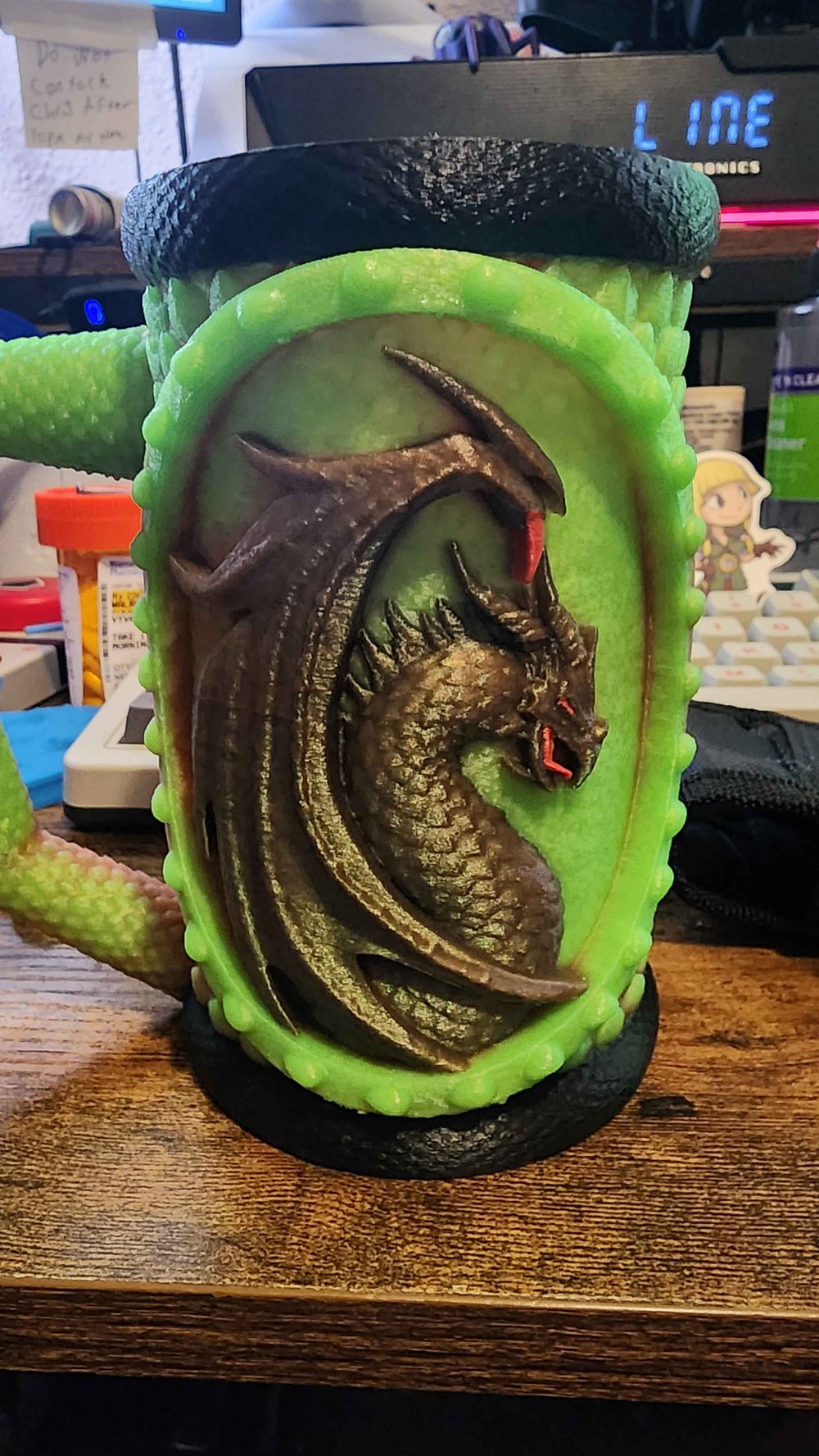dragon mug autographed