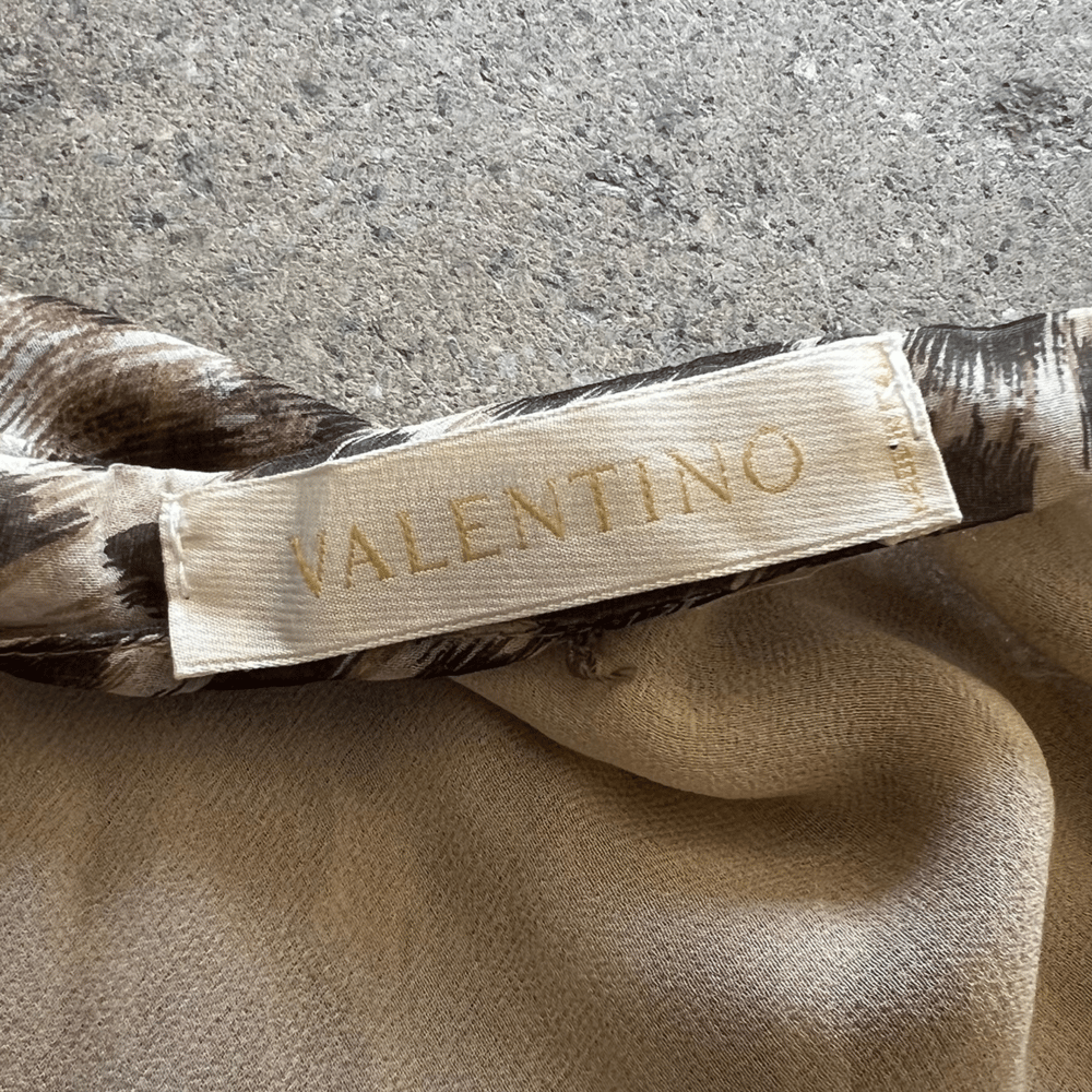 Image of VALENTINO LEOPARD PRINT SKIRT