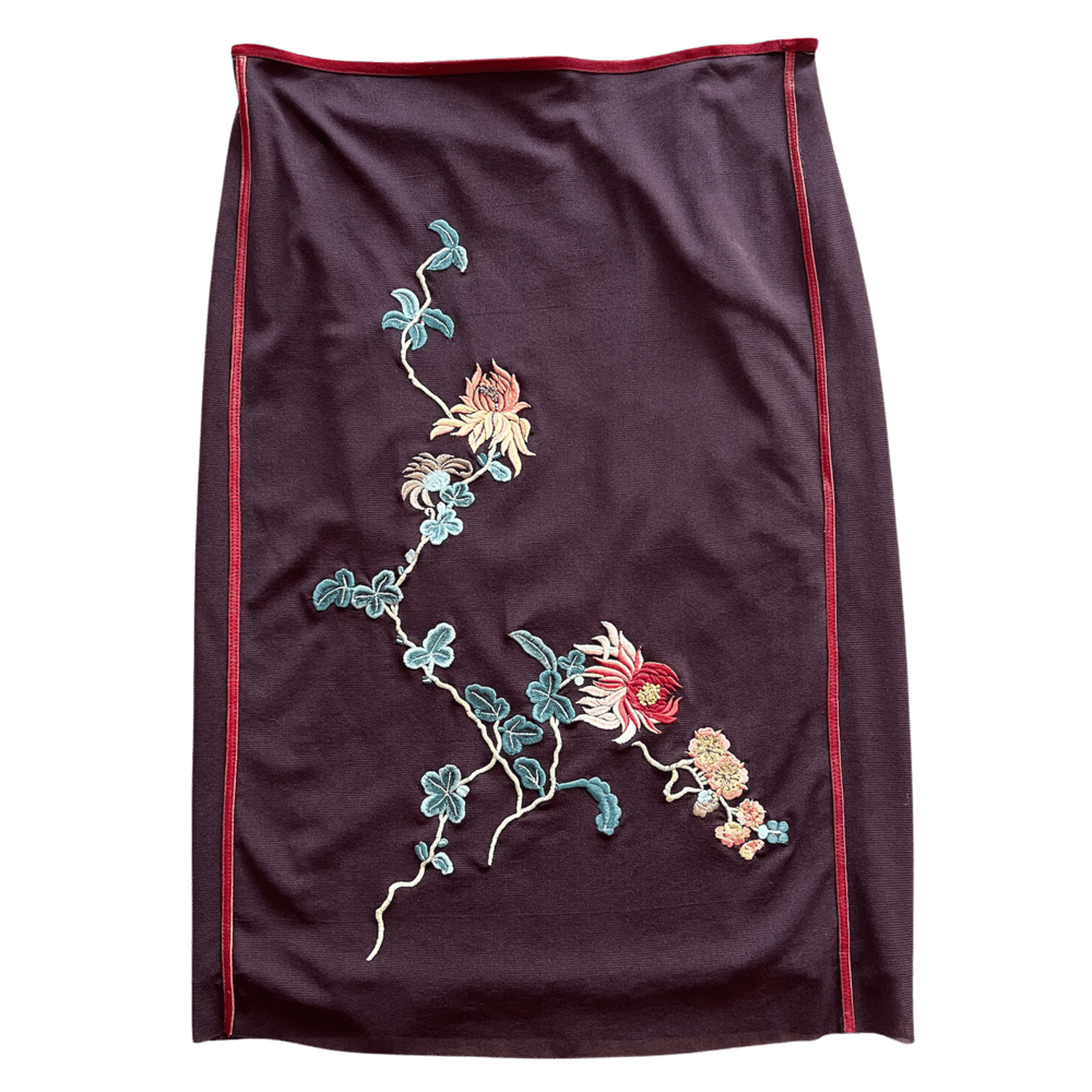 Image of VIVIENNE TAM EMBROIDERED SKIRT 