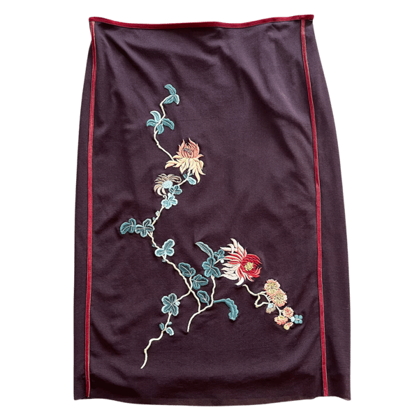 Image of VIVIENNE TAM EMBROIDERED SKIRT 