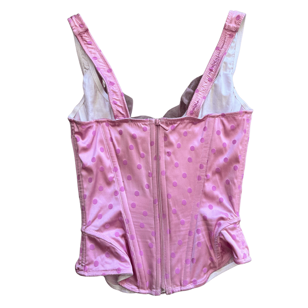 Image of PINK POLKA DOT CORSET