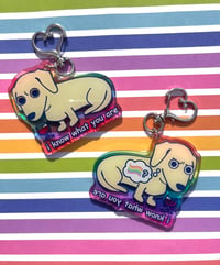 Image 1 of Homophobic Dog Charm [PREORDER ROUND 2] 