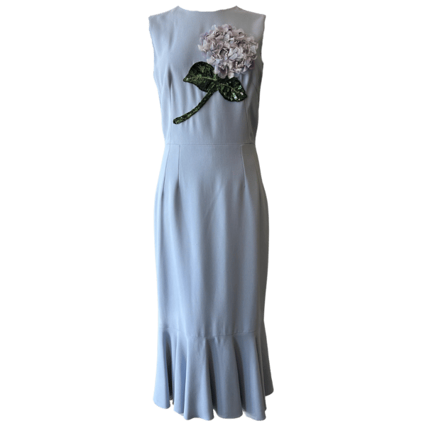 Image of D&G HYDRANGEA APPLIQUÉ DRESS