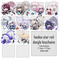 honkai star rail dangle keychains