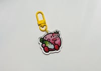 Image 2 of [new] kirby and veggies keychain