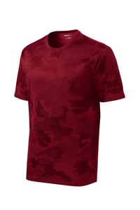 Image 1 of Sport-Tek® CamoHex Tee Deep Red 