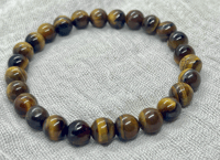 Image 1 of Tiger's Eye Crystal Gemstone Bracelet