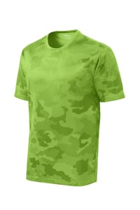 Image 1 of Mix & Match Sport-Tek® CamoHex Tee & Sport-Tek® Repeat 7" Short Lime/Black Short