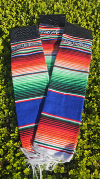 Image 1 of La Chingona - Sarape Golf Towel - Azul (Blue) 
