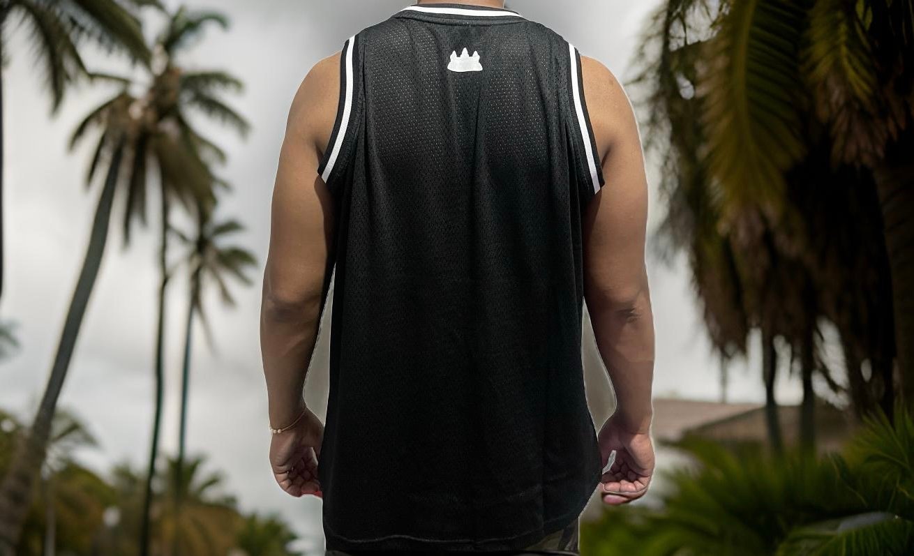 Image of Cambodia Basketball Jersey Black 