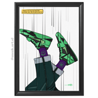 Image 2 of Sneaker Poster Jumpman Jack x Travis Scott Celtics Green / Black