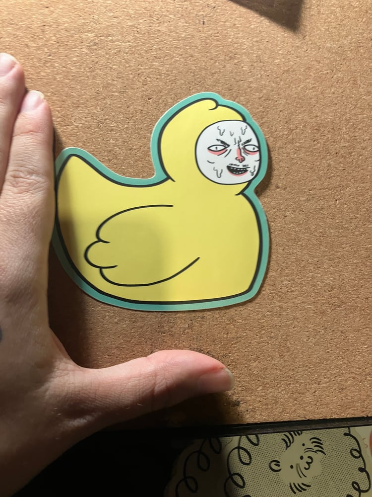 Image of pervert duck sticker