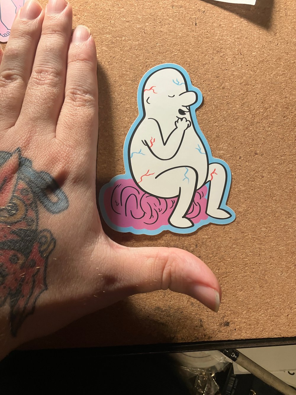 Image of anatomy paul brain sticker