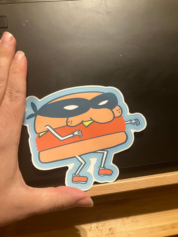 Image of burger bandit sticker