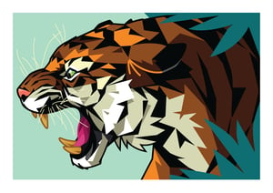 Image of  'Tiger' (Roar)  Limited Edition Print.