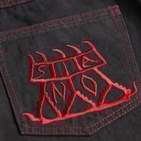 Image 3 of ZIGZAG JEANS SHORTS | BLACK