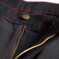 Image 5 of ZIGZAG JEANS SHORTS | BLACK