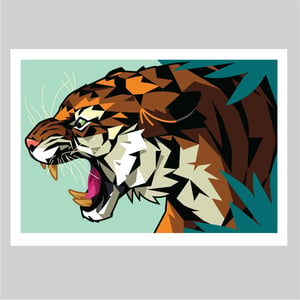 Image of  'Tiger' (Roar)  Limited Edition Print.