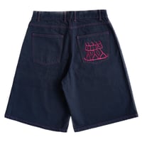 Image 1 of ZIGZAG JEANS SHORTS | BLACK