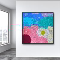 Original Paining "Flower Power" 4x4ft