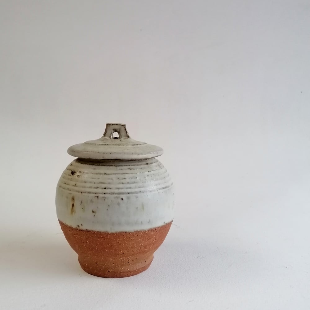 Image of Cornish Stone and Dolomite glazed Caddy