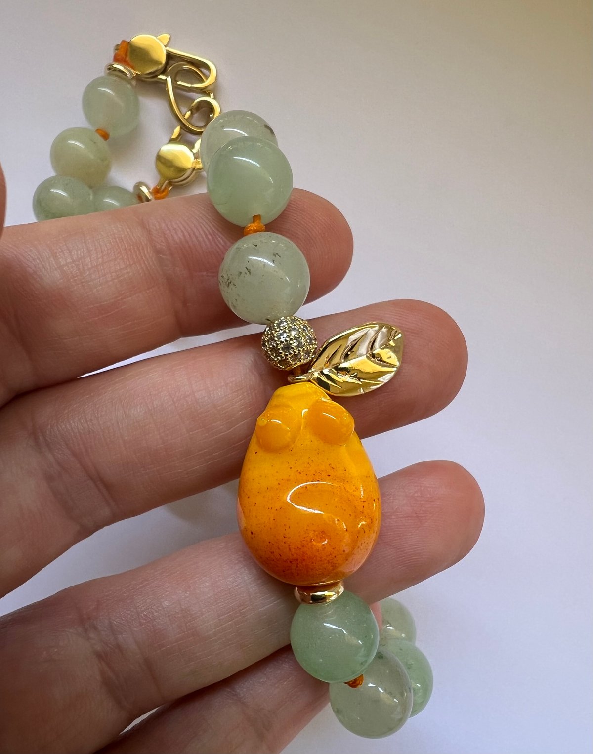 Image of The Pear lady necklace