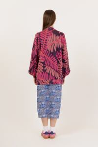 Image 5 of CARDIGAN MARRAKESH MONSTERA BLU €199 - 50%