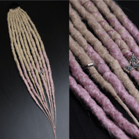 Blonde and Pink Dreads on Hair Band