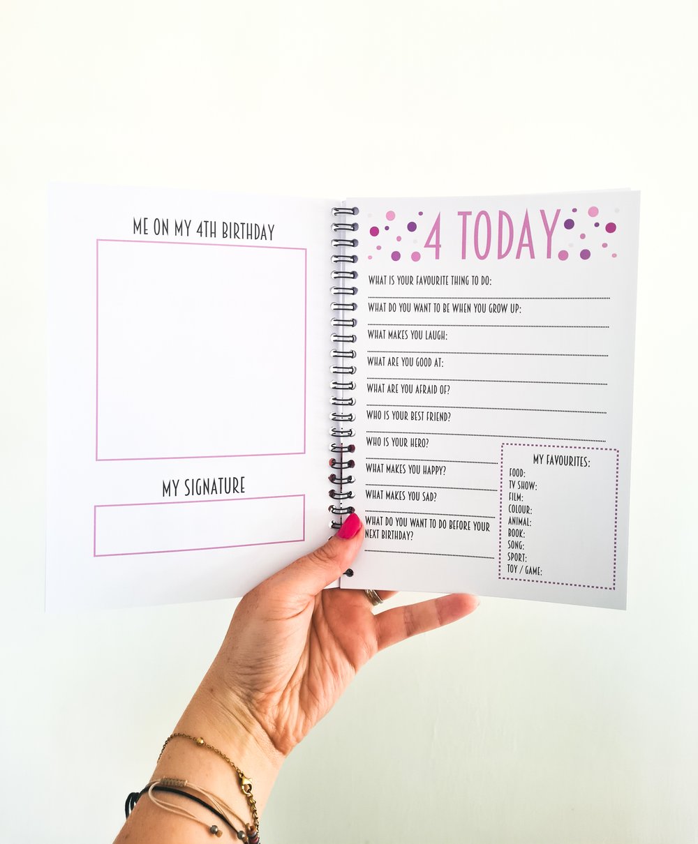 Image of Pink Birthday Interview Book