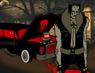 Image of DEATHMOBILE - signed print 