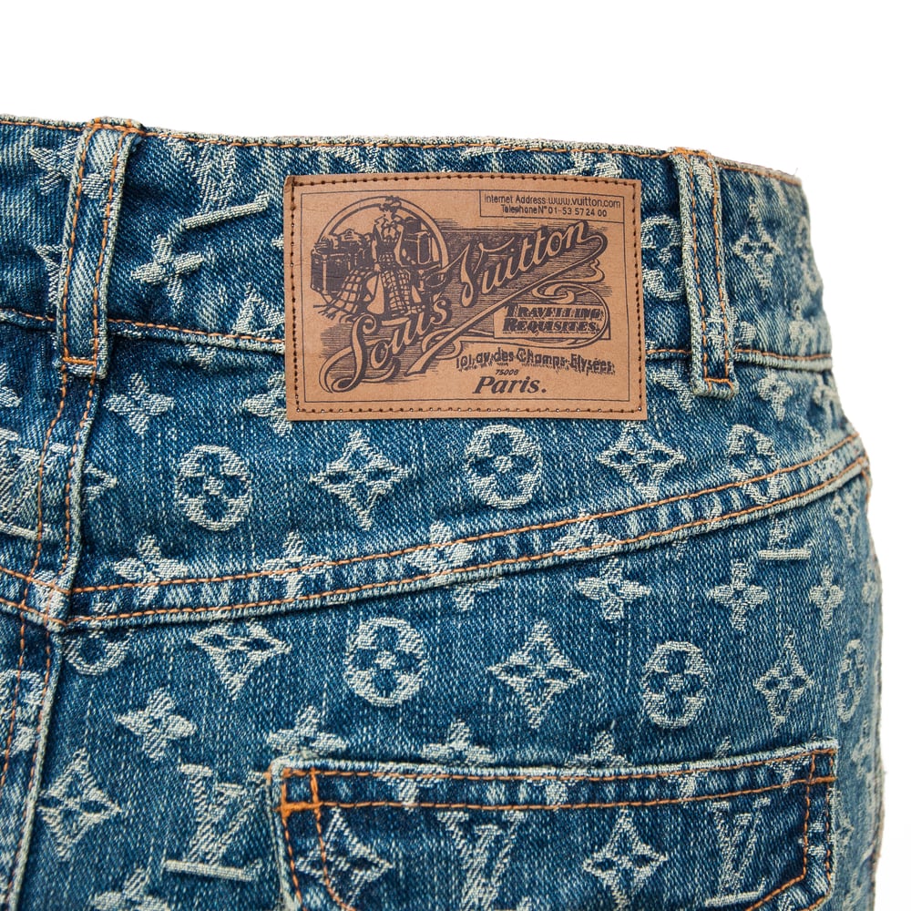 Louis Vuitton by Marc Jacobs 2005 Denim Monogram Mini Skirt † Ruder Than The Rest