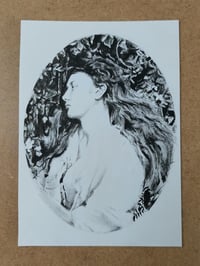 Alice Pleasance Liddell A6 size original drawing