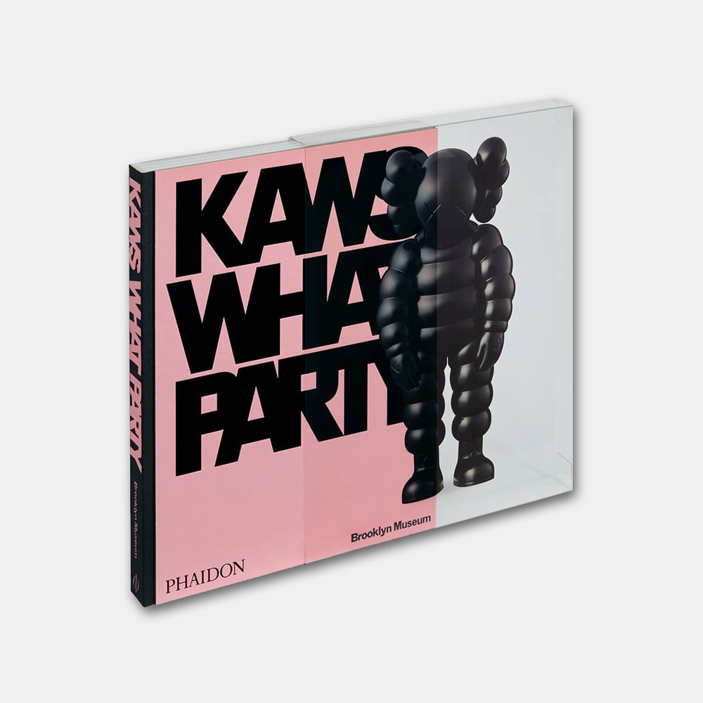 KAWS, What Party ( black on pink cover)