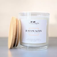 Image 1 of Just Peachy Soy Candle – Fresh Ripe Peaches | 100% Soy Wax Candle