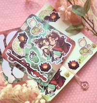 Image 1 of "Black Lotus and his Shizun" Sticker sheet