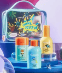 Think Positive 3-Step Glow Boost Routine, Bubble Skincare, For All Skin Types .Inside Out 2: