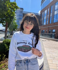 Image 1 of Getaway Car White Crewneck Sweatshirt